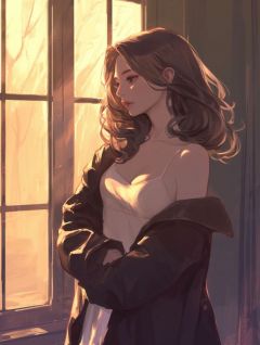 瘦影自临春水照